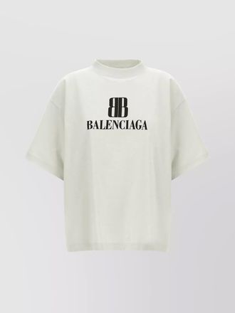 Balenciaga cropped logo t-shirt short sleeves