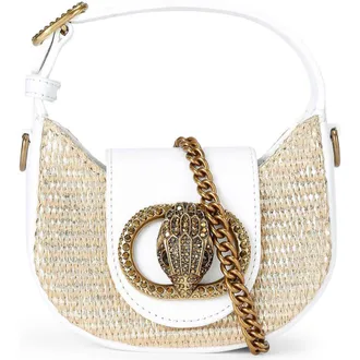 Kurt Geiger Micro Chelsea Hobo Bag in Gold/White at Nordstrom Rack