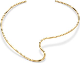 LADY GREY Cursive Collar Necklace in Gold at Nordstrom