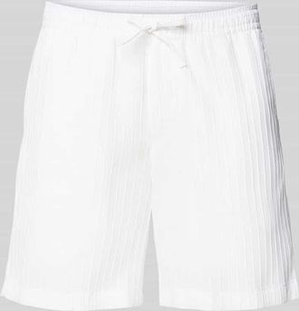 Jack & Jones Jack & Jones Regular Fit Shorts mit Strukturmuster Modell JAIDEN MASSIMO in Weiss, Gr&ouml;&szlig;e XXL