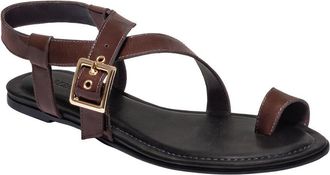 Bernardo Hartshorn Patent Flat Sandal