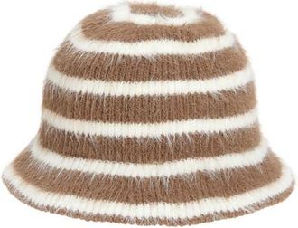 Tasha Mixed Stripe Bucket Hat in Neutral Combo at Nordstrom