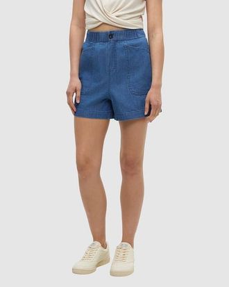 tentree Denim Cascades Short in Mid Wash at Nordstrom, Size X-Small