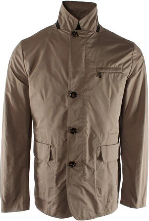 Moorer Stijlvolle herenjas in Visone kleur - Heren - Zomerjassen - Grijs - XL - Polyester - Jassen