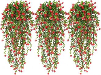 OEM 3 Plantas Colgantes Artificiales De 100 Cm De Largo, Decoraci&oacute;n Para Bodas, Hiedra Artificial Para Pared, Hogar, Dormitorio, Decoraci&oacute;n Interior Y Ext