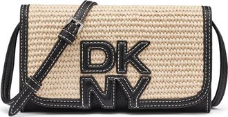DKNY Nicole Wallet On A String in Natural/black at Nordstrom
