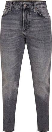 HUGO BOSS Mens High Rise Slim Fit Five Pocket Jeans in Medium Grey - Size 34W/32L