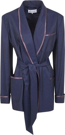 Maison Margiela Belted Coats - Dames - Jas met riem - Blauw - S - Jassen