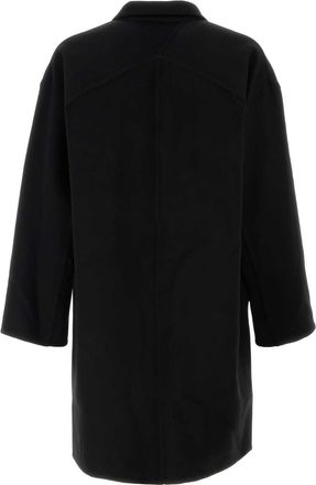 Bottega Veneta Mens Face Coat Black Wool