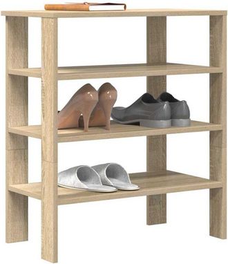 vidaXL Mueble Zapatero Madera Contrachapada Roble Sonoma 61x32x70 Cm Vidaxl