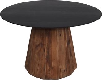 MisterWils mesa centro pino reciclado negra