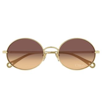 Chlo&eacute; Sunglasses Ch0326 S 004 Gold/Brown Women
