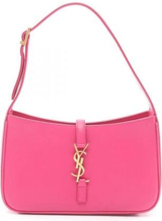 Saint Laurent Pre-owned Shoulder Bags, female, Pink, Size: ONE SIZE Pre-owned Vintage Shoulder Bag
