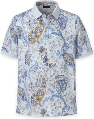 Paul Fredrick Cotton Three Button Polo