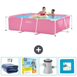 Intex Piscina Con Estructura Rectangular - 220x150x60 Cm - 7-piezas Scb9