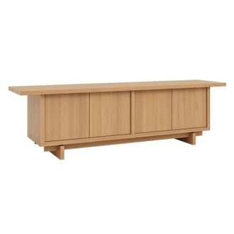 Naan Furniture Mueble de tv en pino macizo barnizado en color roble 180 cm