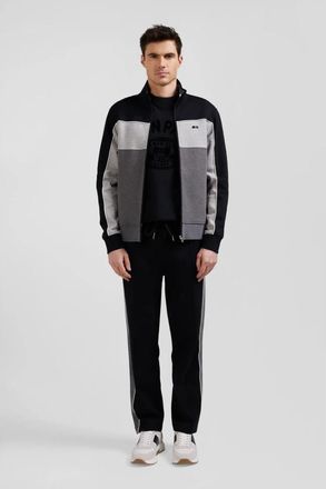 Eden Park Tricolor katoenen rits trui - Heren - Sweatshirts - Veelkleurig - S - Katoen - Hoodies & sweatvesten