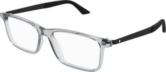 Montblanc Optical Frame - Heren - Brillen - Grijs - 55 MM - Accessoires
