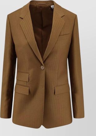 Burberry siora wool mohair single breasted blazer