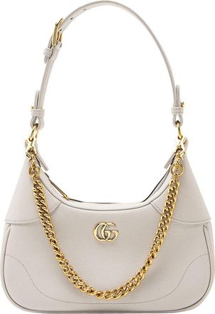 Gucci Grey Goatskin Aphrodite Small Shoulder Bag (Authentic Pre-Loved)