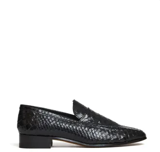 PARIS TEXAS Alain Loafer Python Printed Leather Loafers
