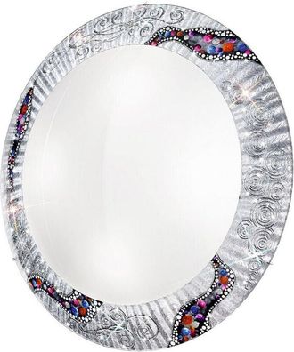 Kolarz Kolarz - Serena - L&aacute;mpara De Techo Empotrada Con Dise&ntilde;o De Vidrio De Dise&ntilde;ador, Cromo Pulido, Patr&oacute;n Kiss Silver, 4x E27