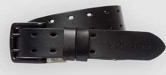 Volcom Two Spike Leather G&uuml;rtel schwarz