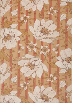 Nazar Rugs Alfombra para interior/exterior de flores blancas 200x285cm