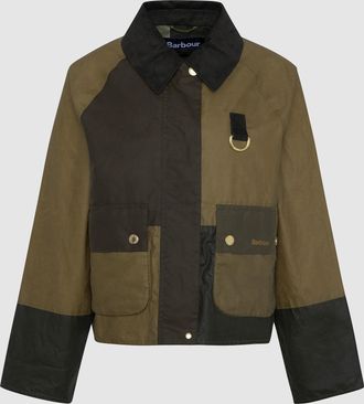 Barbour Veste Alma Wax Sand Archive Olive Beech