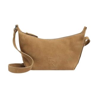 Etrier Borsa a spalla Cavalier in nabuk - - Bags - Donna - Marrone - ONE SIZE