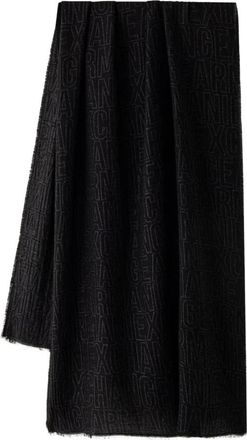 A|X Armani Exchange Pa&ntilde;uelo de jacquard de algod&oacute;n y viscosa - Accessories - Hombre - Negro - ONE SIZE