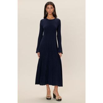 Rebecca Taylor Ella Sweater Dress in Navy at Nordstrom, Size X-Small