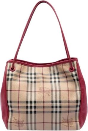 Burberry Pre-owned Shoulder Bags, female, Multicolor, Size: ONE SIZE Pre-owned Vintage Tote