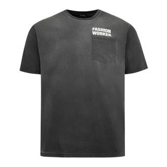 Willy Chavarria T-Shirts, male, Black, Size: L Cotton T-shirt with Logo