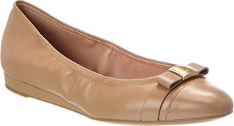 Cole Haan Go-To Tova Bow Leather Ballet Flat