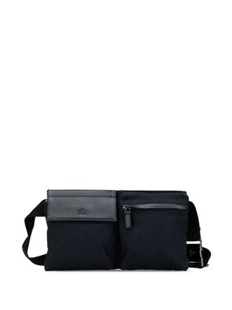 Gucci 2000-2015 GG Canvas Double Pocket belt bag - unisex - Canvas/Leather - One Size - Blue