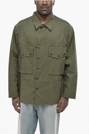 Needles Cotton Overshirt with Snap Buttons size Xl