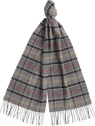 Barbour Gebloemde wollen sjaal met rafelranden - Heren - Wintersjaals - Veelkleurig - ONE Size - Wol - Accessoires