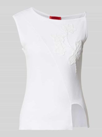 Max & Co. Regular Fit Top aus reiner Baumwolle Modell BAGAGLI in Weiss, Gr&ouml;&szlig;e XL