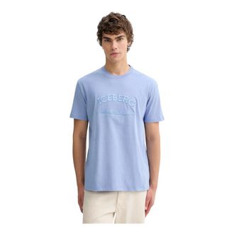 Iceberg Tops, Heren, Blauw, M, Katoen, T-shirt