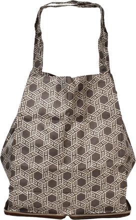 Herm&egrave;s Dark Brown Buffle Skipper Leather Eco-Bag (Pre-Owned)