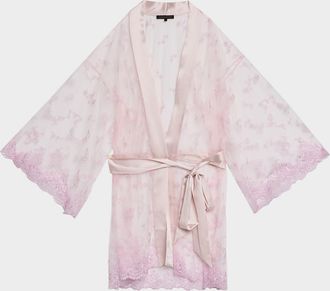 Kiki De Montparnasse Juliette Embroidered Lace Robe