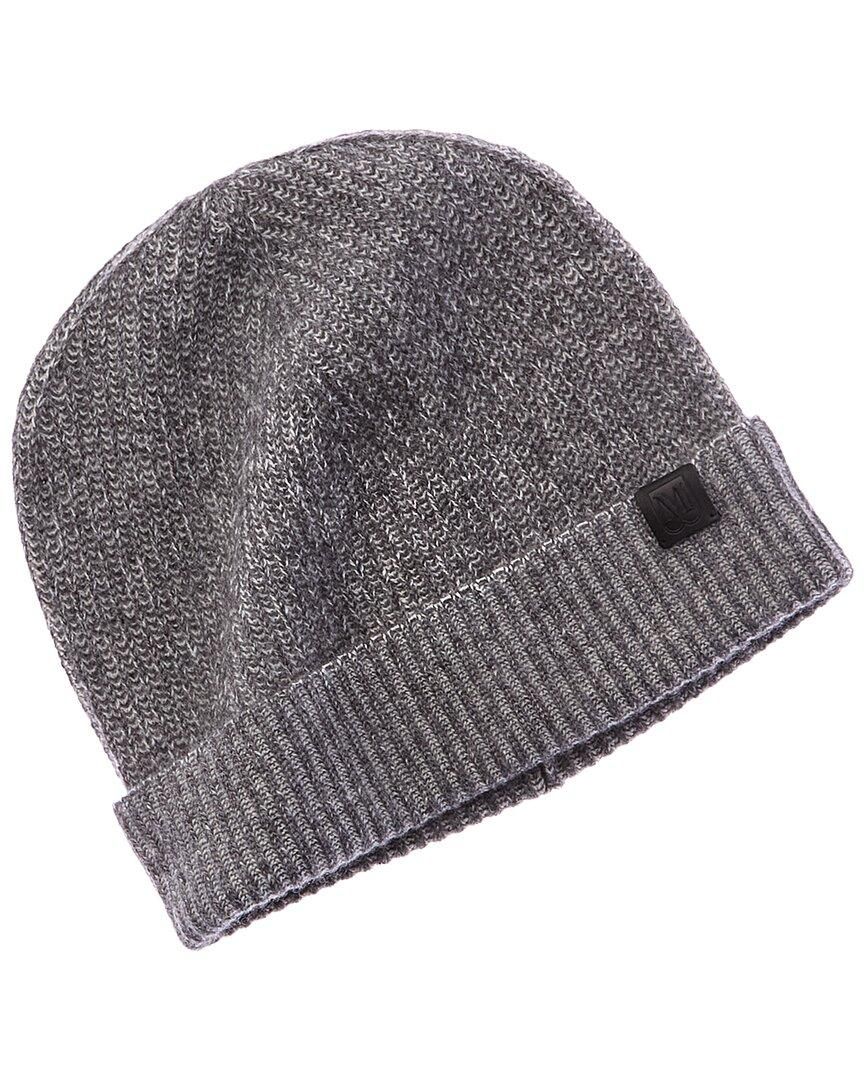 Bruno Magli Diamond Cuff Rib Cashmere Beanie, Grey Cashmere Ribbed Knit Beanie – On Sale Now with Up to 51% Off  main image 4