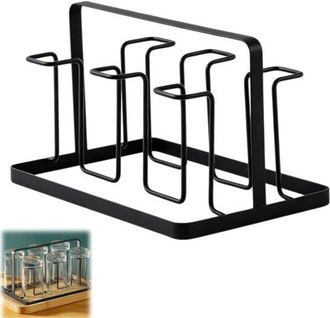 OEM Escurridor De Tazas, Soporte Para Tazas, Colgador De Tazas, Estante Para Guardar Tazas, La Cocina, El Comedor, El Bar, Negro, 21,3 X 14 X 11 Cm