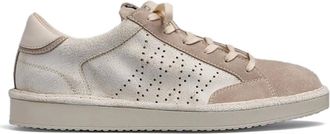 Panchic Schoenen, Heren, Beige, 43 EU, Katoen, Schoenen met veters en ivoorkleurig bovenwerk