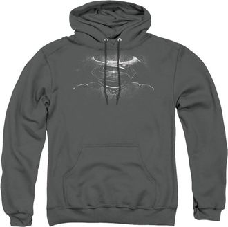 Gildan Batman V Superman Bw Logo Adult Pull Over Hoodie / Hooded Sweatshirt