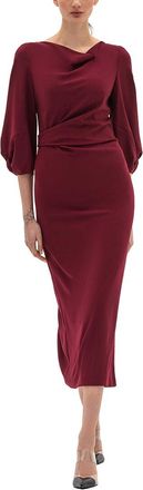 BGL Fashion Bgl Wool-Blend Midi Dress