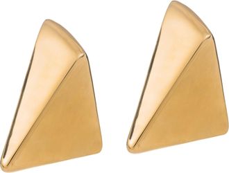 Federica Tosi Gold Virtual 18k Gold Plated Bronze Metal Earrings