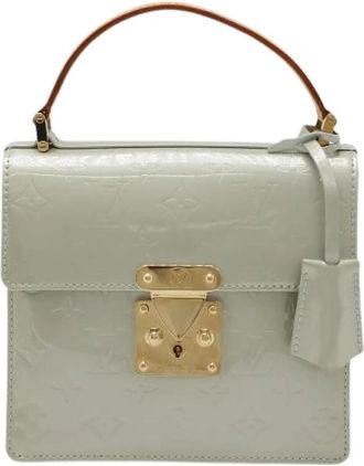 Louis Vuitton Pre-owned Vernis Spring Street Handbag - Dames - Vintage Handtas - Grijs - ONE Size - Leer - Vintage