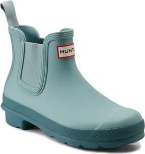Hunter Original Waterproof Chelsea Rain Boot in Light Green 330 at Nordstrom Rack, Size 5